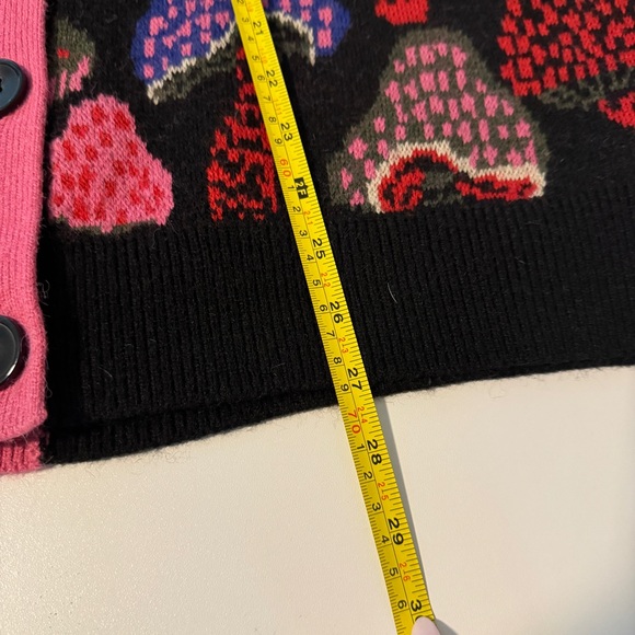 FARM Rio Colorblock Fruit & Mushroom Cardigan – M – Statement Boho Sweater - Picture 11 of 11